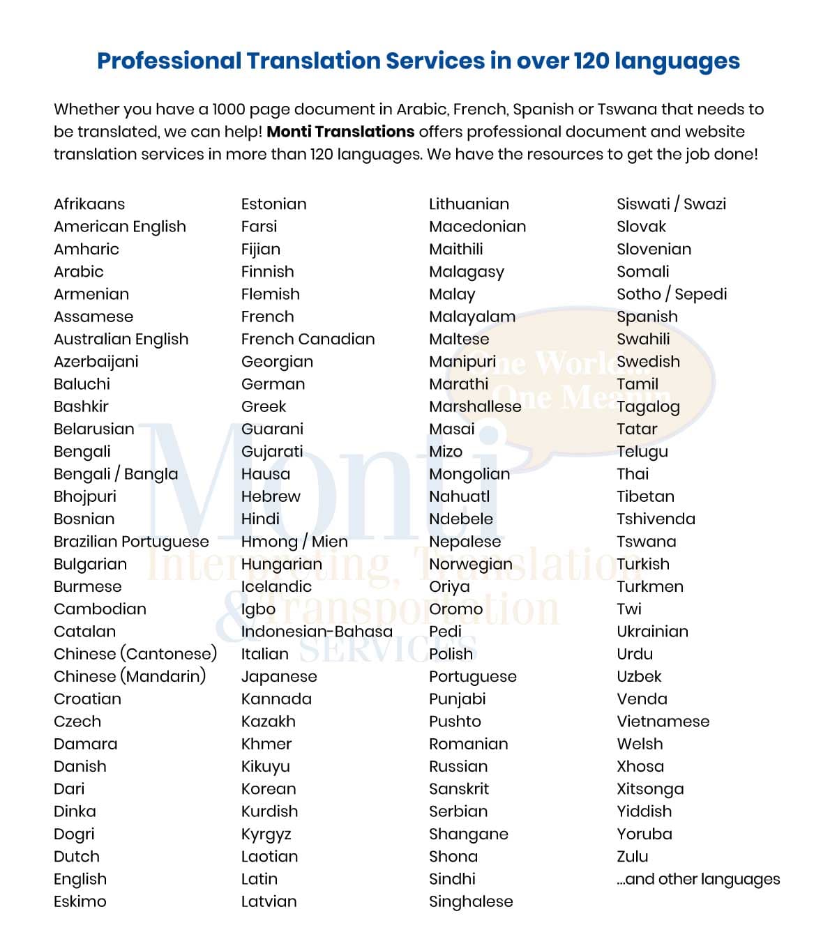 Idiomas